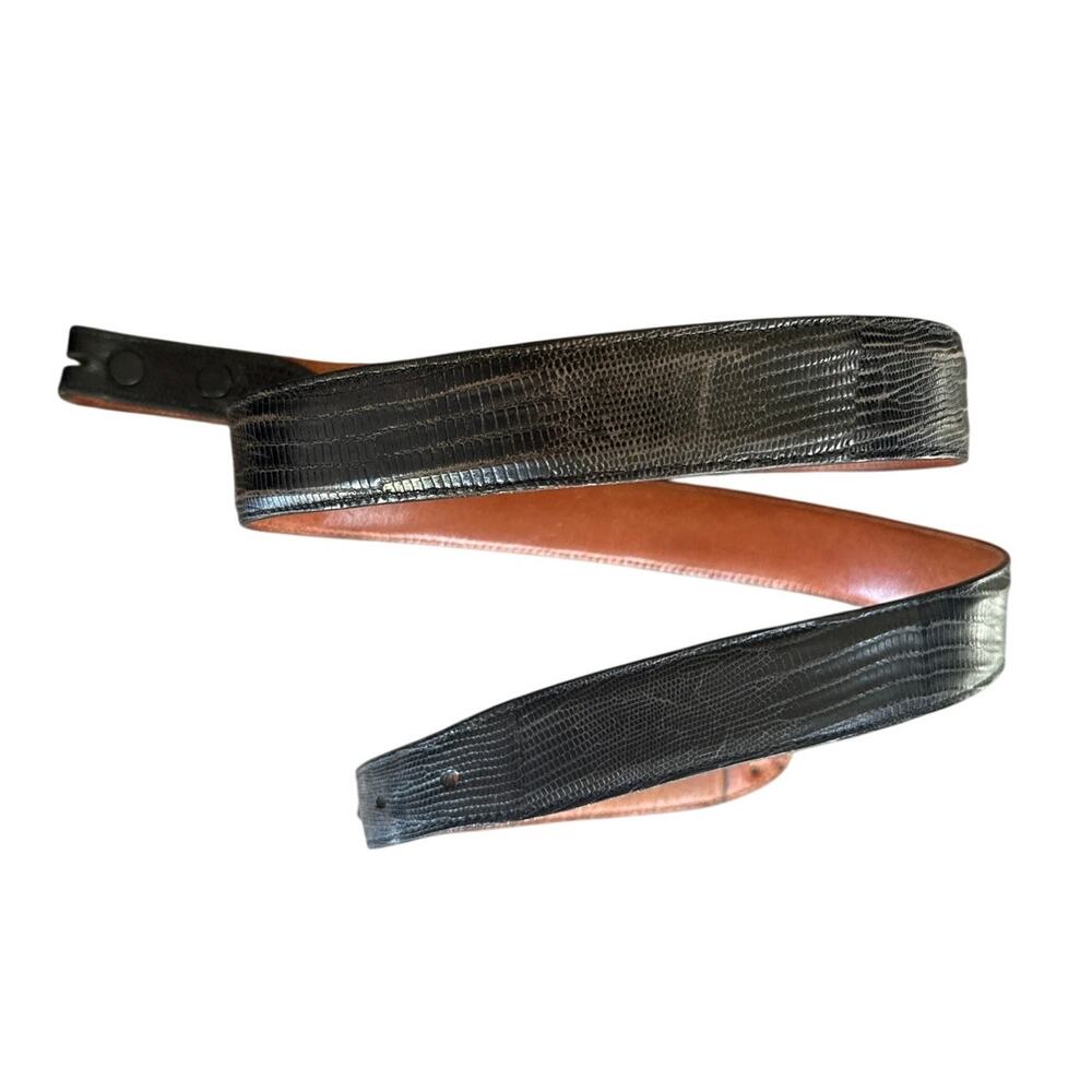 Pat Areias Lizard Belt in Black Size 40 Men or Women